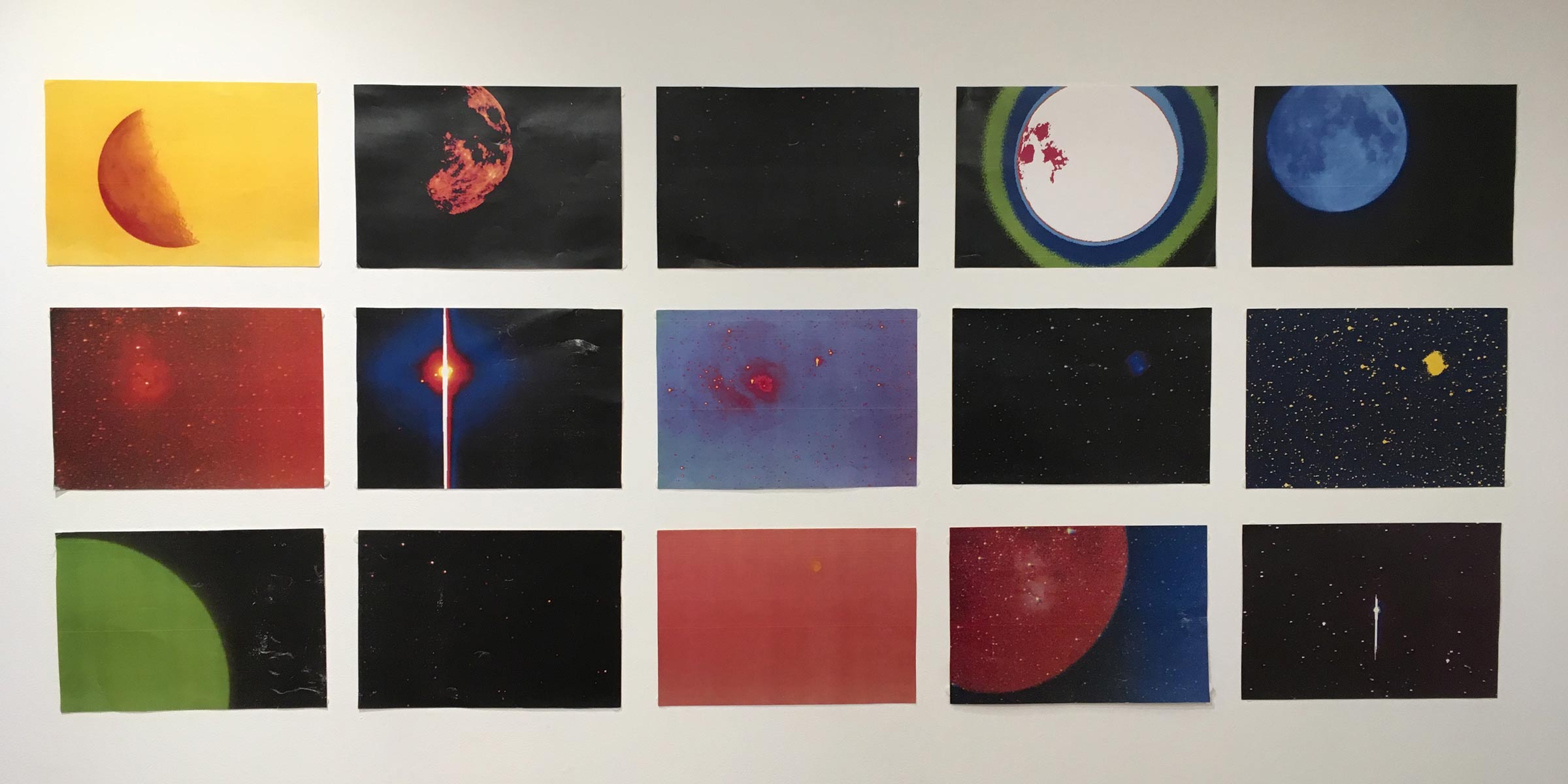 Display of Artwork on the wall