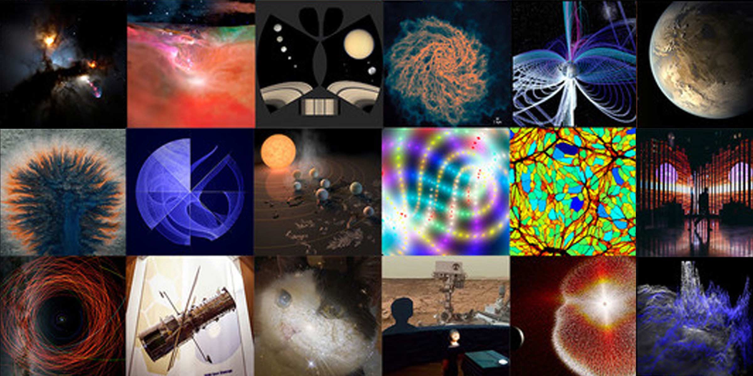 Collage of Astroviz images