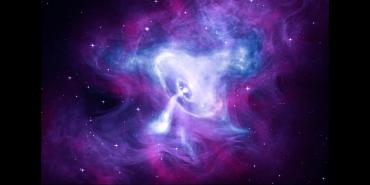Crab Nebula - Depicts the area around the pulsar inside the Crab Nebula supernova remnant Chandra (X-ray), Hubble (Visible), Spitzer (Infrared)