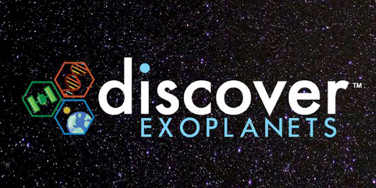 Discover Exoplanets logo on starry background