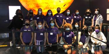 A group of girls posing together