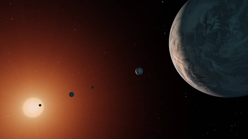 TRAPPIST-1 System – Artist Concept