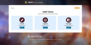 Screen shot of MyST Database