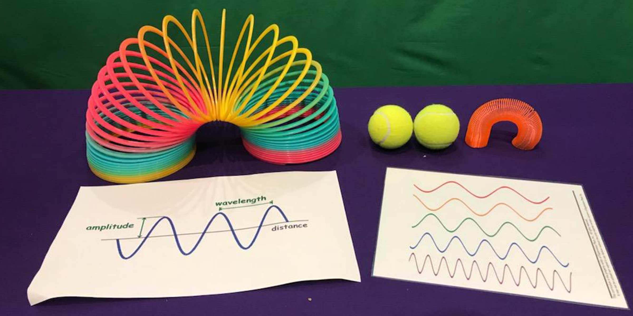 Activity recource material with handouts and a slinkey