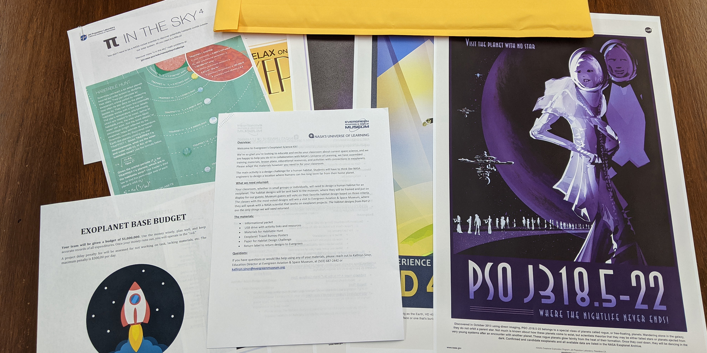 Program modual travel kit materials