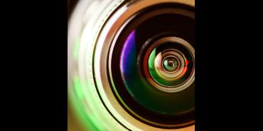 Close up image of a lens